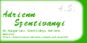 adrienn szentivanyi business card